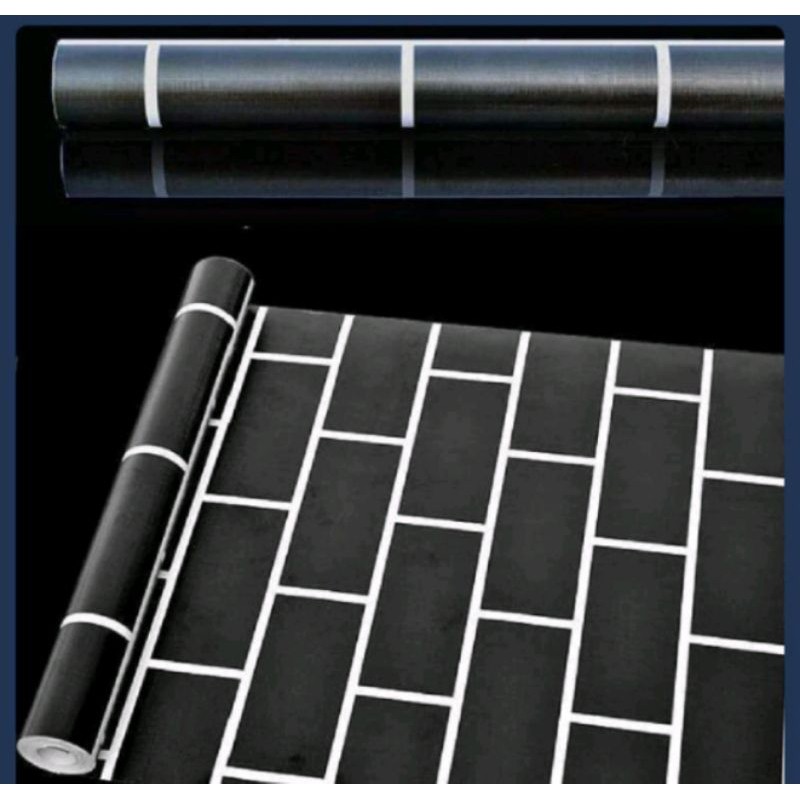 WALLPAPER STIKER KAMAR COWOK MOTIF BATA  WALLSTICKER DINDING KAMAR RUANG TAMU DAPUR LEMARI MEJA WALL