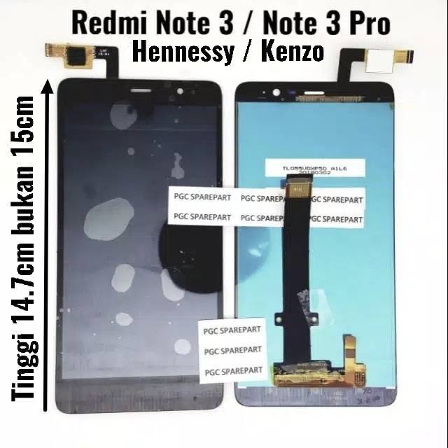 Original OEM LCD Touchscreen Fullset Xiaomi Redmi Note 3 ( Mediatek / Hennessy ) / Redmi Note 3 Pro 