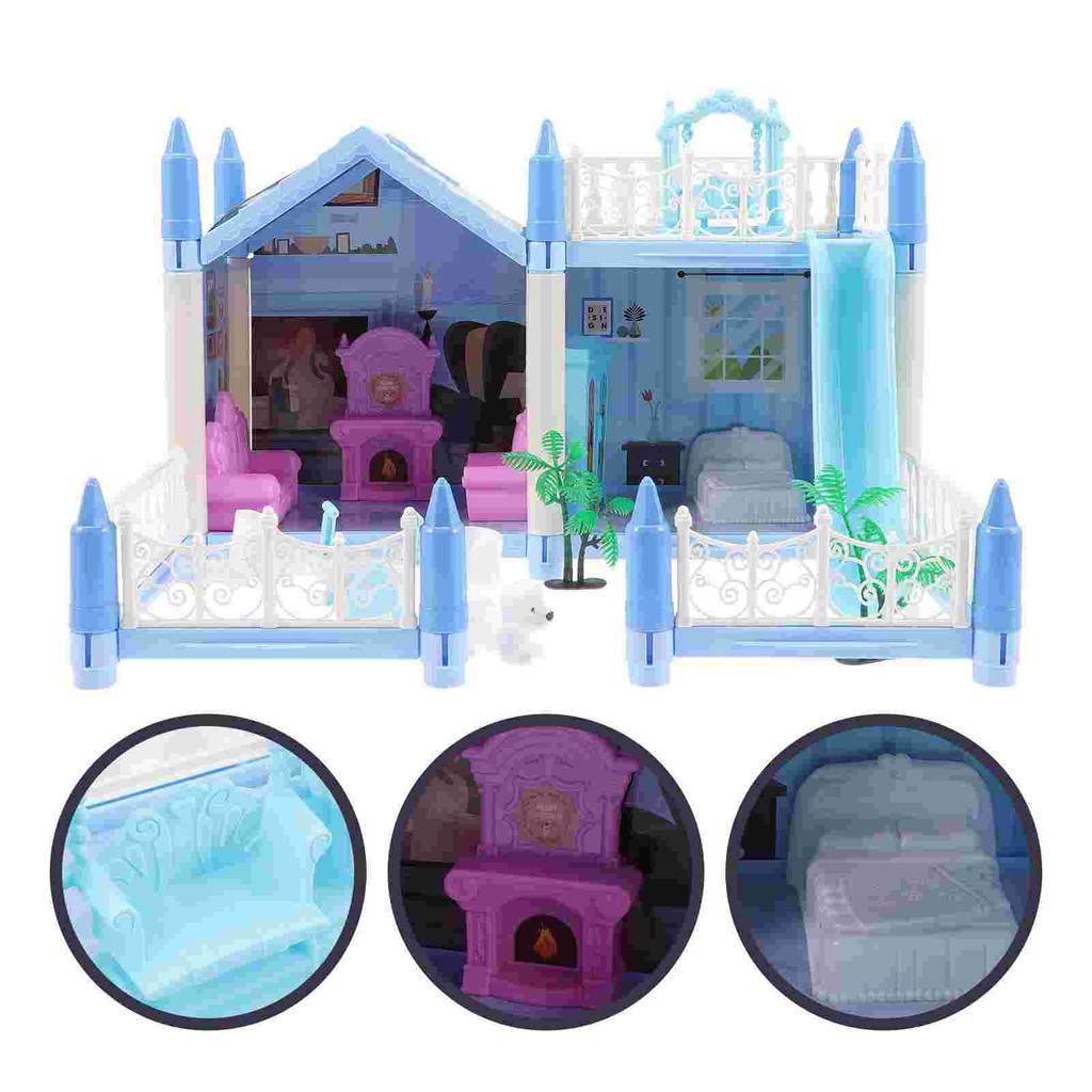 

DIY Villa Castle Tiny House Gifts for 5 Year Old Girls Model Toys Puzzle Plastic Miniature Kit