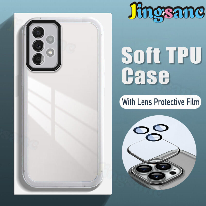 Casing HP Samsung Galaxy A72 5G/A72 4G/A52/A52 5G/A32 5G Film Lensa Transparan Anti Jatuh Pelindung 