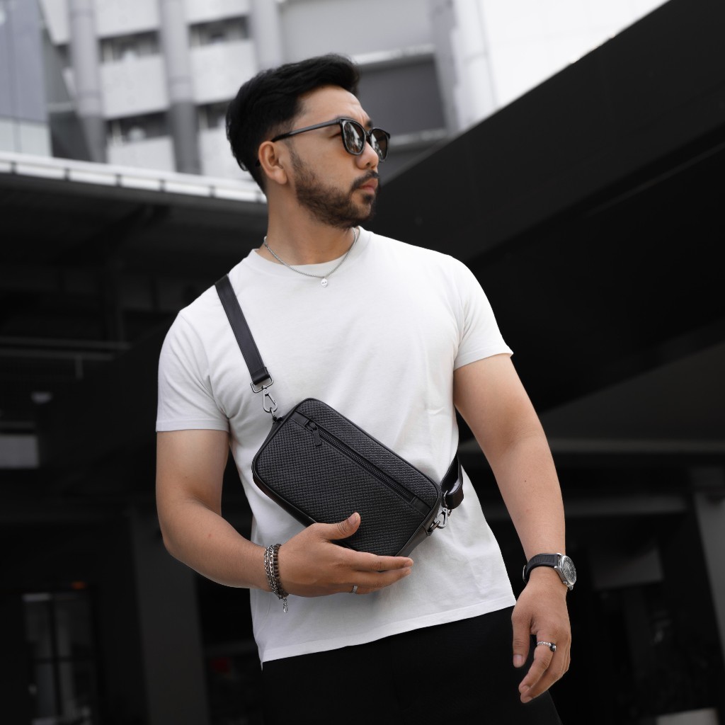 Reven Leather Tas Slingbag Handbag Pria Angkara Multibag