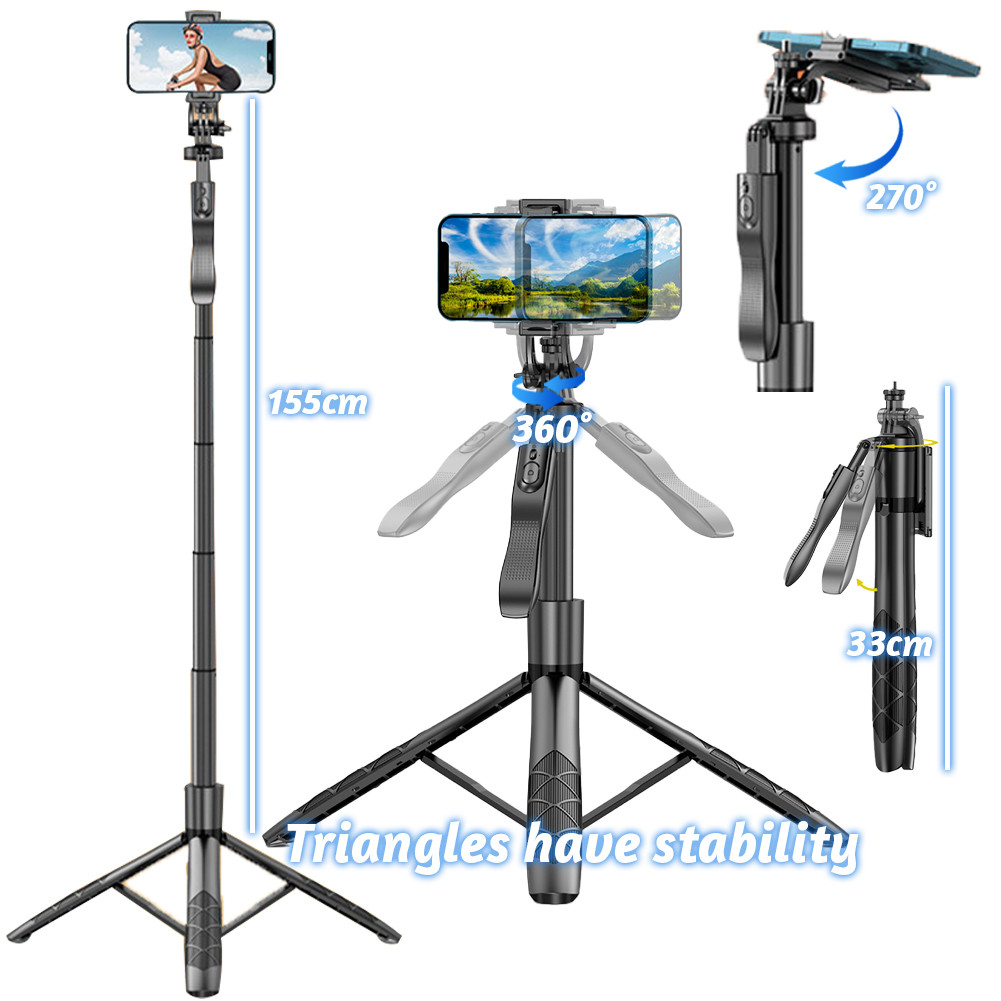 TNW L16 P180 Tongsis Tripod Bluetooth Selfie Stick Remote HP Kamera DSLR Tongsis 1800MM dengan 1/4