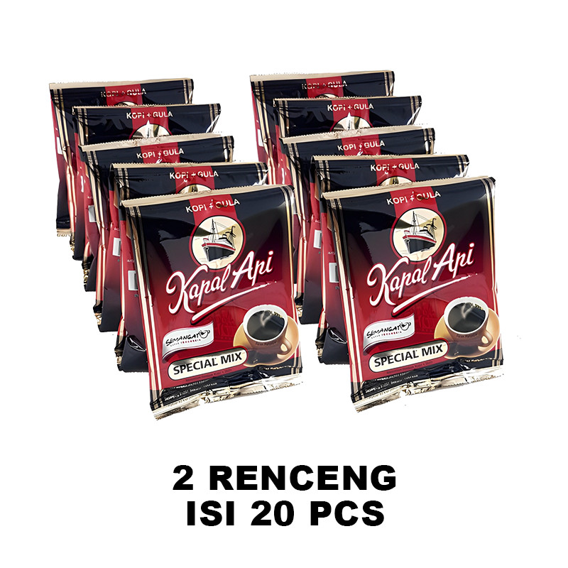 

Kopi Kapal Api Special Mix 2 Renceng 20 Sachet