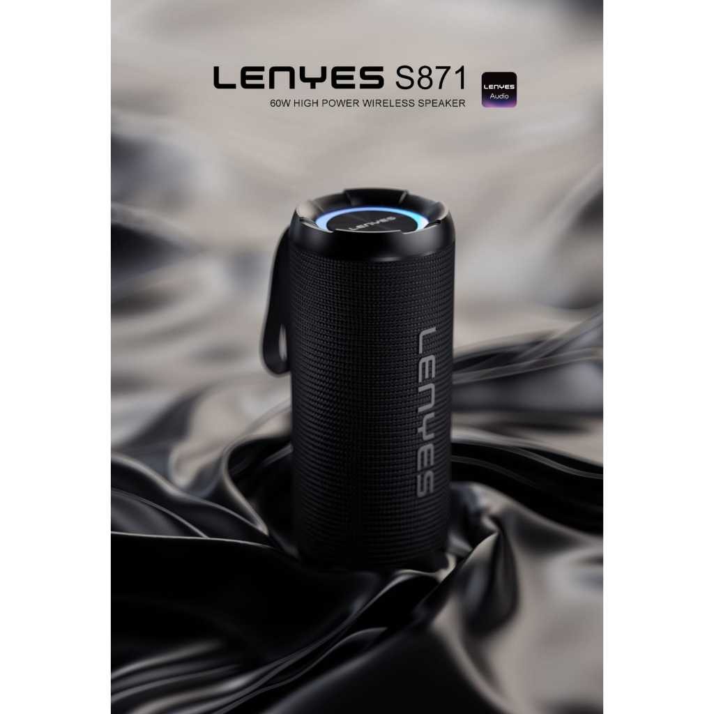 Speaker Bluetooth 5.3 LENYES S871 60W Wireless Portable RGB Light TWS Waterproof IPX6