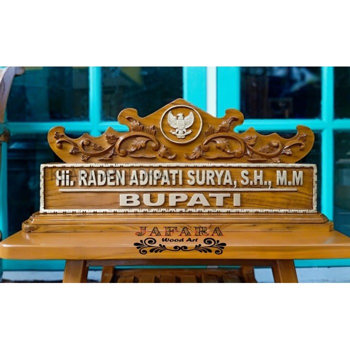 

Papan Nama Meja Kantor Ukir Minimalis (Bisa Custome Sesuai Selera) yermurah KF3421