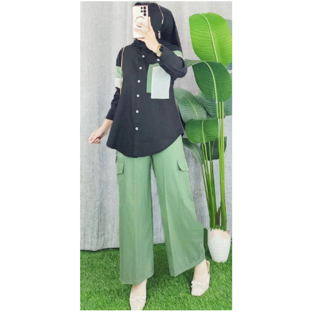 Set Cargo Setelan Wanita One Set Cargo