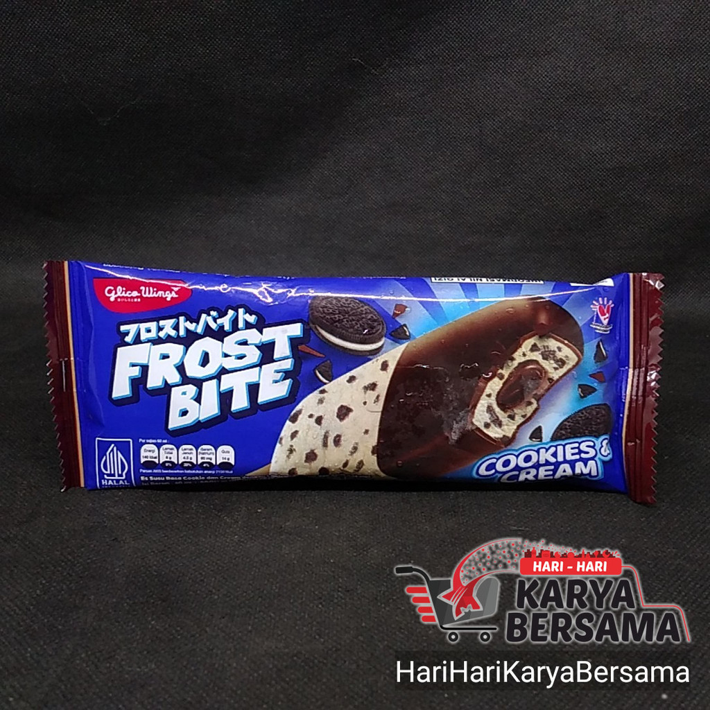 

ICE CREAM GLICO WINGS FROST BITE COOKIES & CREAM 60ML