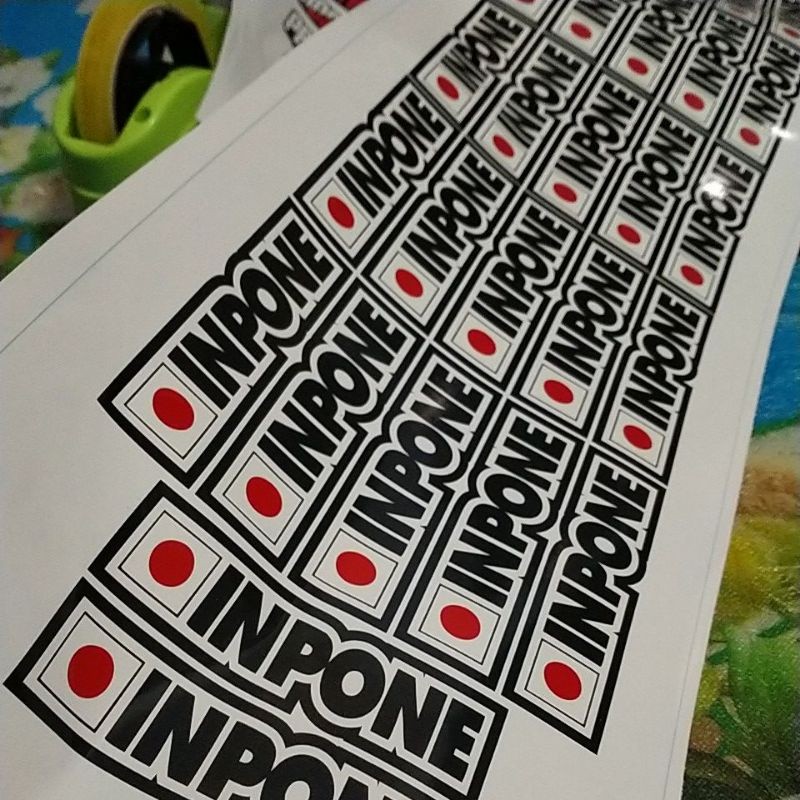 stiker INPONE RI lucu inpone ri LANGSUNG DICETAK, LANGSUNG DARI MESIN