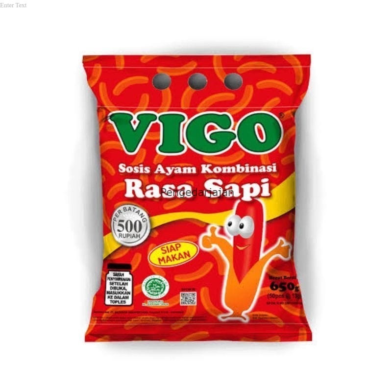 

Sosis Vigo Ayam kombinasi Sapi 1 pack - Pengedarjajajan