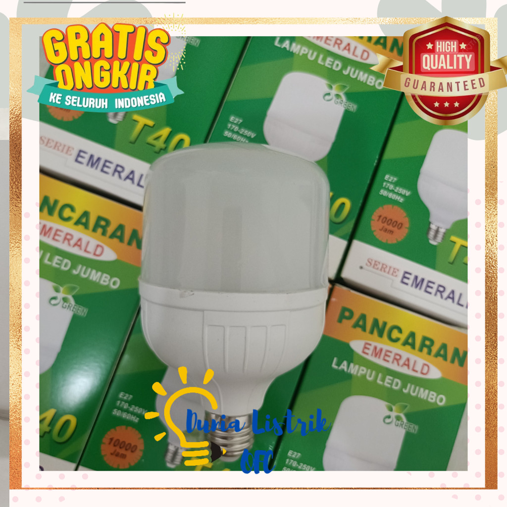 Lampu LED Kapsul 40 Watt Led JUMBO 40Watt 30Watt 20Watt 15Watt 10Watt 5Watt LED JUMBO MURAH Led Mura