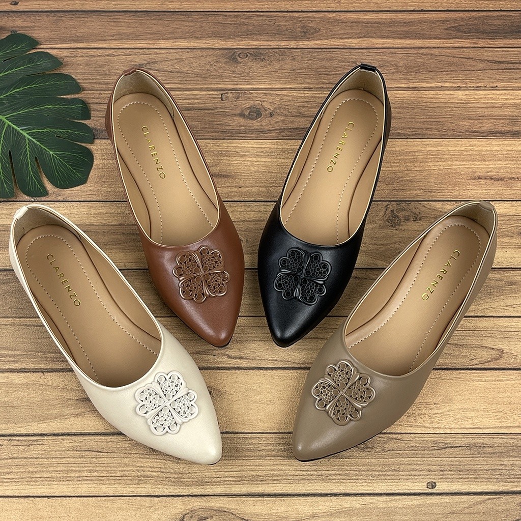 Clarenzo ED02 Sepatu Wanita Flatshoes Kulit Sintetis