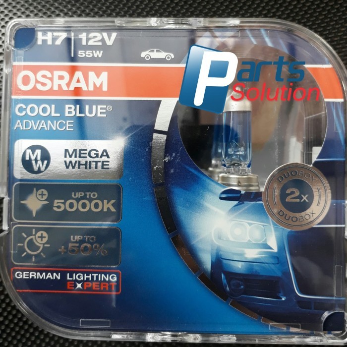 NDpart Bohlam Lampu Putih Ninja 250 Pulsar 220F Yamaha R25 OSRAM H7 Cool Blue