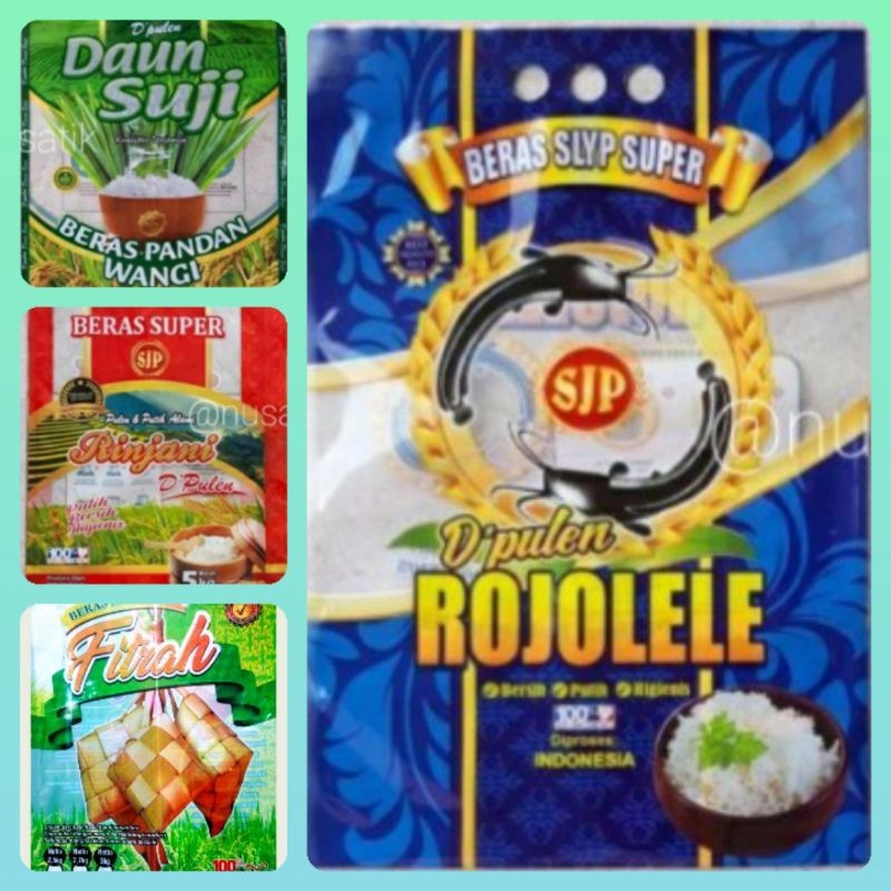 Promo Plastik beras rojolele, fitrah 3 kg isi 50 lembar