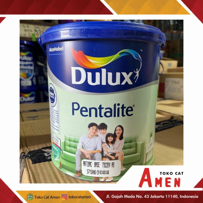 DULUX PENTALITE ANTIBAC 2.5LT - LILY WHITE / CAT TEMBOK INTERIOR