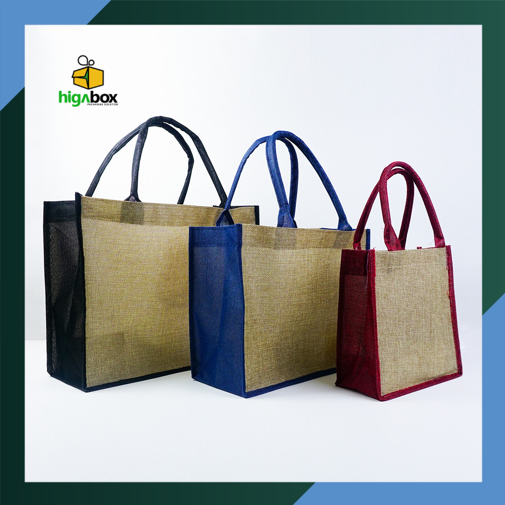 Tas Goni Tote Bag / Tas Karung Goni / Jute Bag / Tote Bag Tas Karung Goni/Tas Goni/Artistic Kanvas H