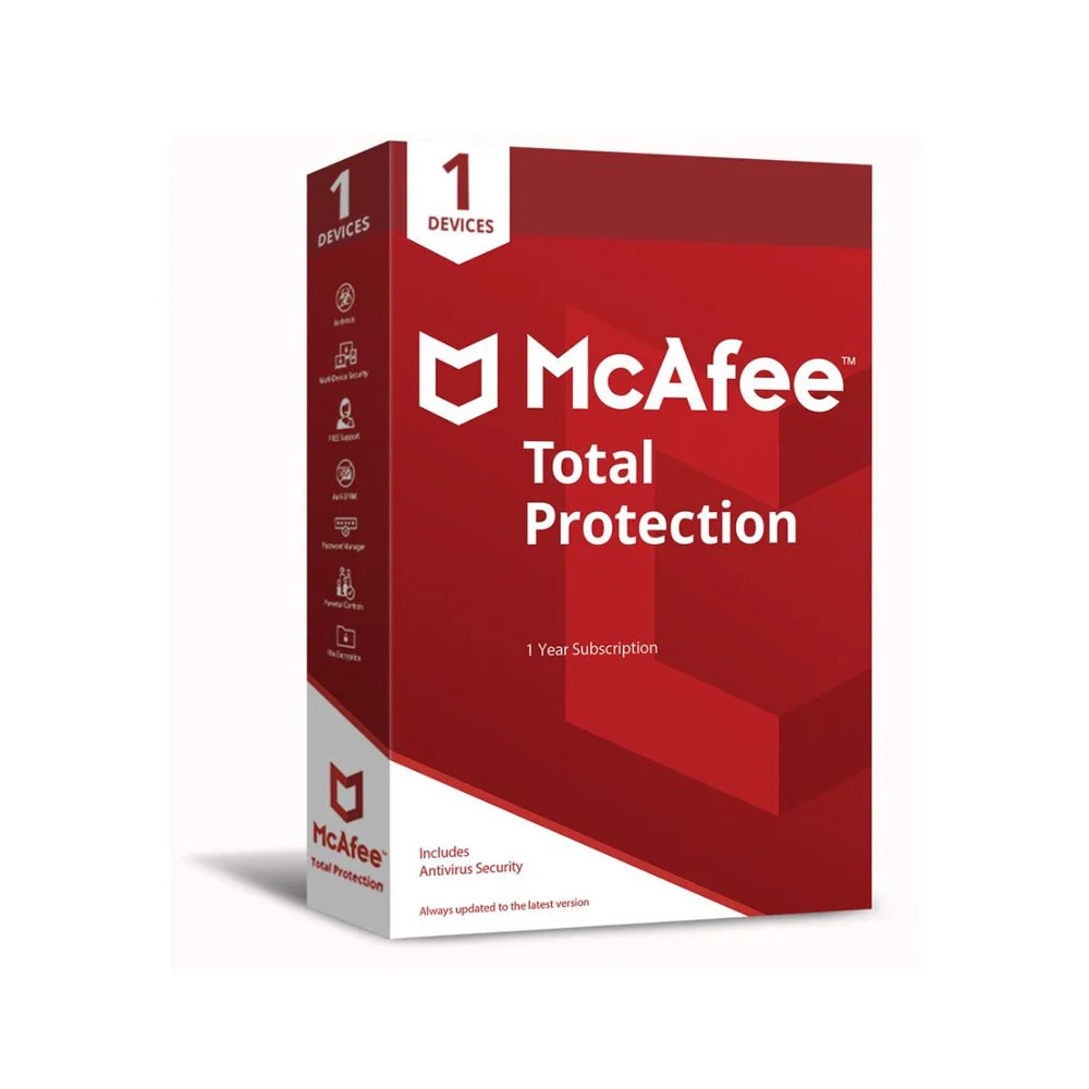 McAfee Total Protection 1 Device 1 Tahun - Original Redeem Key