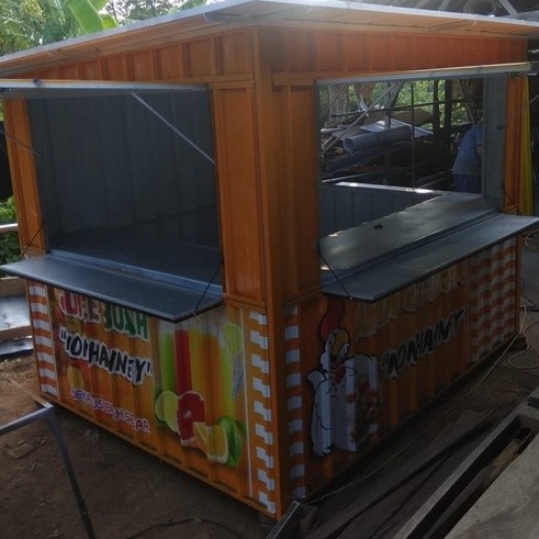 Booth Container Murah / Gerobak Murah /Gerobak Kontainer Murah / Booth Portable