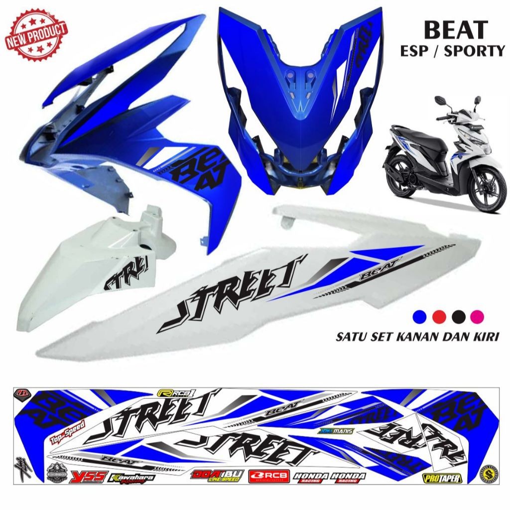 STRIPING BEAT ESP 2016-2019 / VARIASI POLET BEAT SPORTY / STIKER ALL NEW BEAT SPORTY MOTIP KEREN STI