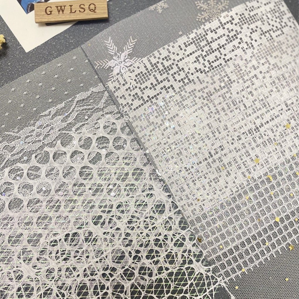 

10Pcs A5 Mixed Special Mesh Gauze Scrapbooking Supplies DIY Junk Journal Planner Collage Background Paper Decoration Material