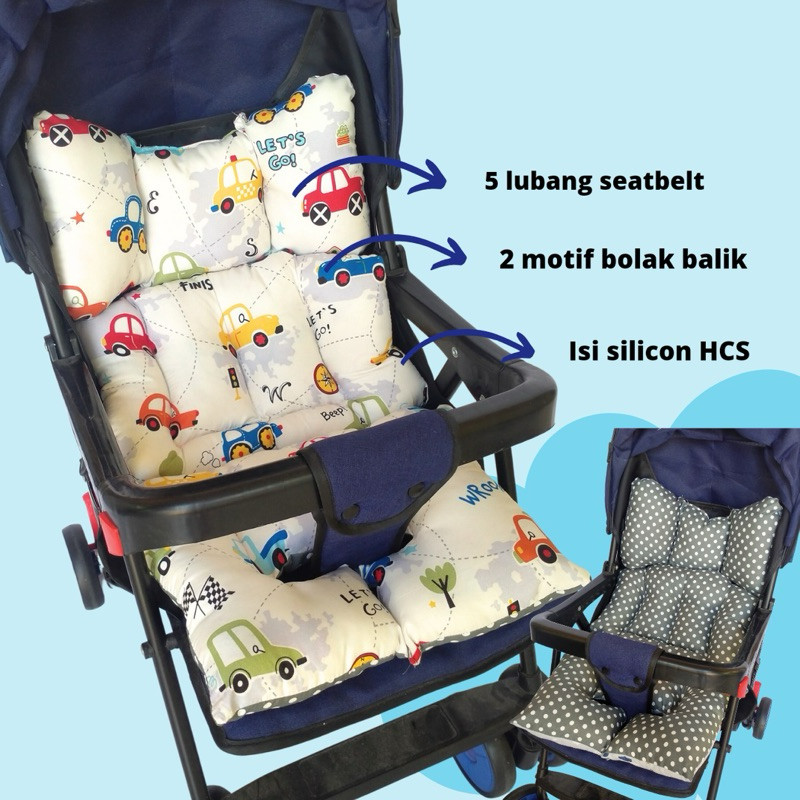 Kasur bantal an Alas Stroller kasur stroler bayi anak Universal matras kereta dorong