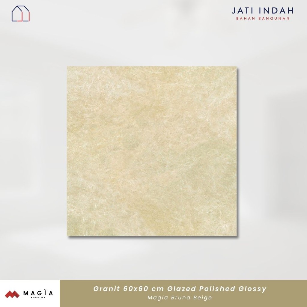 Granite Lantai 60x60 cm Magia Bruna Beige Glossy Glazed Polished / Granit 1 box (1.44 m2)