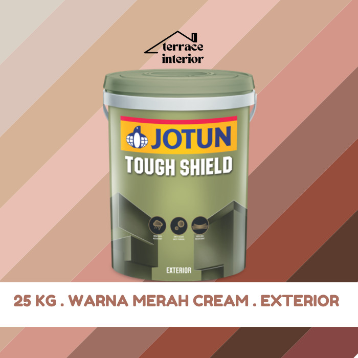 Cat Tembok Tough Shield  Jotun warna Merah -  Cream 25 Kg
