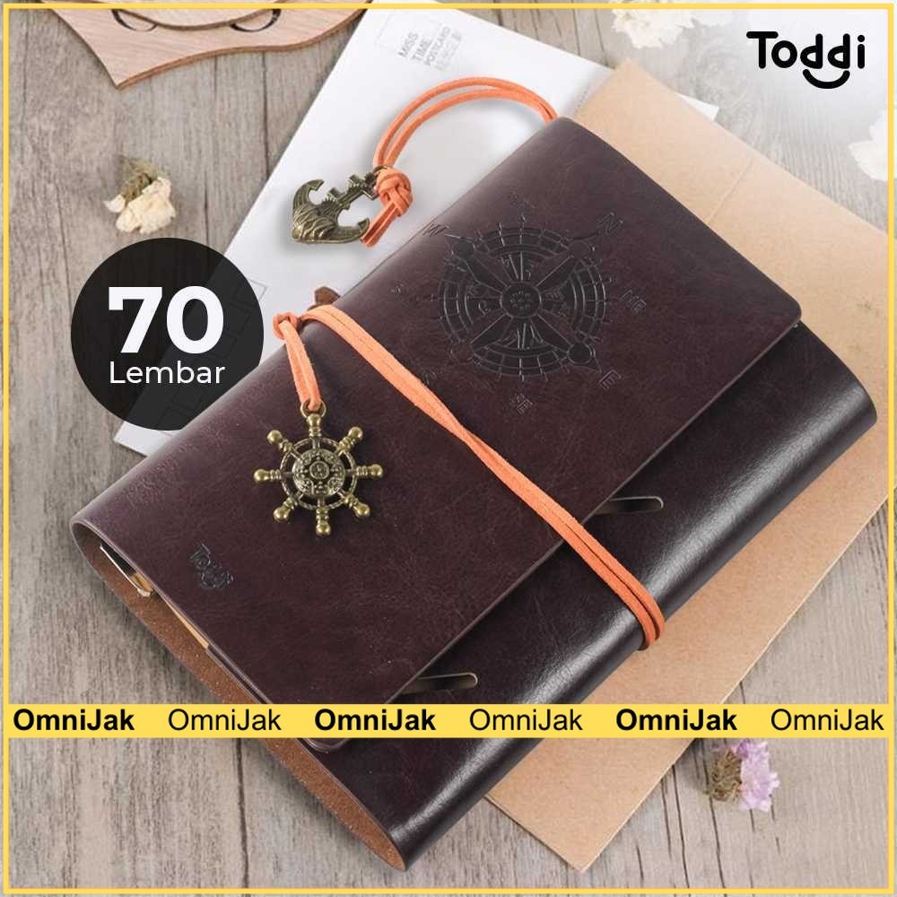 

Toddi Buku Jurnal Leather Notebook Diary A6 72GSM 140 Halaman Blank - 8005