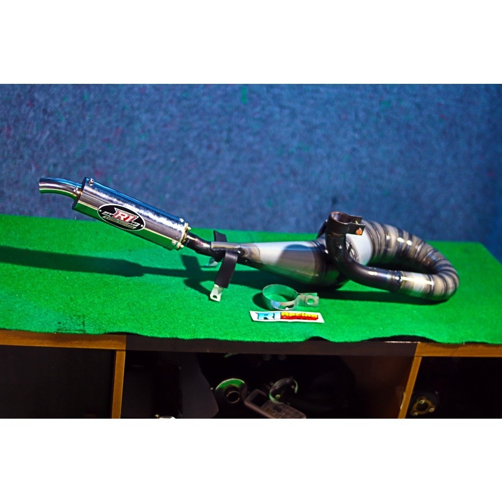 knalpot vespa racing buang kanan super R1racing knalpot vespa purbalingga asli