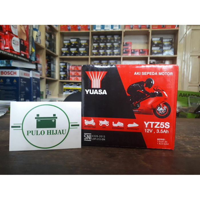 Aki Motor Honda Beat Karbu Yuasa YTZ5S Aki kering