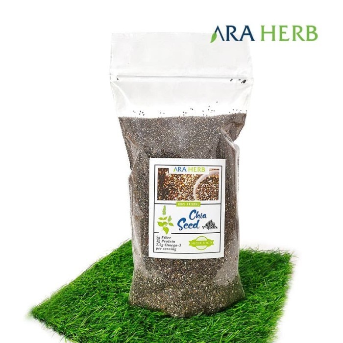 

Organic Black Chia Seed Mexico 1 Kg Original Product ARA HERB