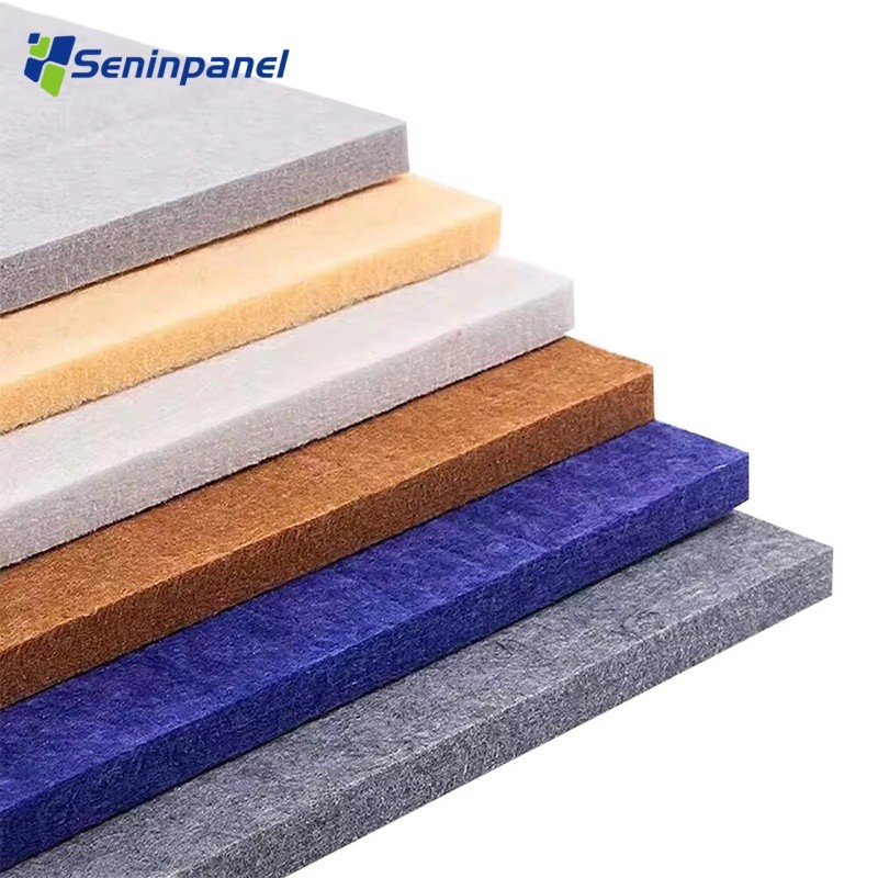 

30*30CM PET Felt Sound Absorbing Boards Flame-Retart 100% Polyester Fiber Acoustic Wall Panels Customizable Color