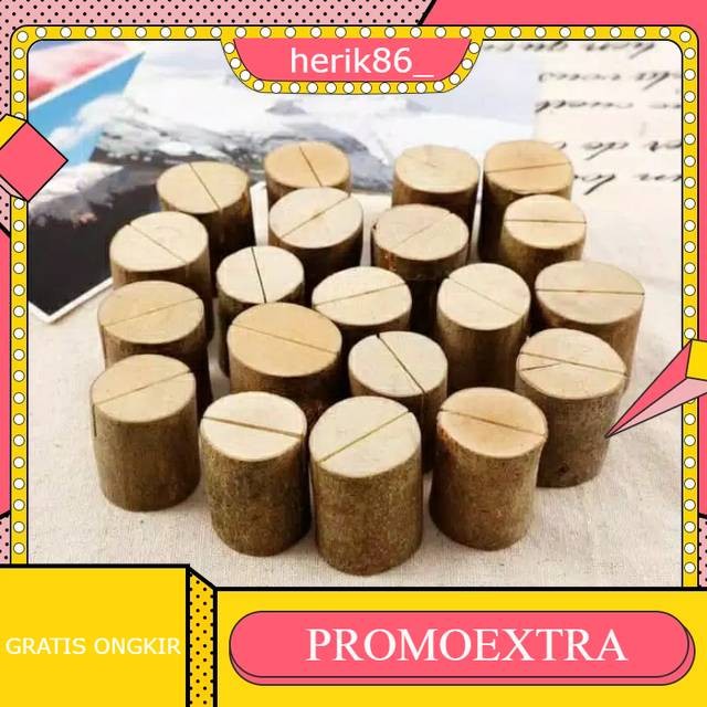 

Wood card holder woodslice