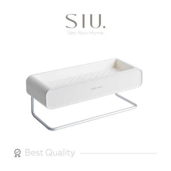 Gantungan Handuk Sabun Shampoo Plastik Rak Handuk Serbaguna Plastik - Putih