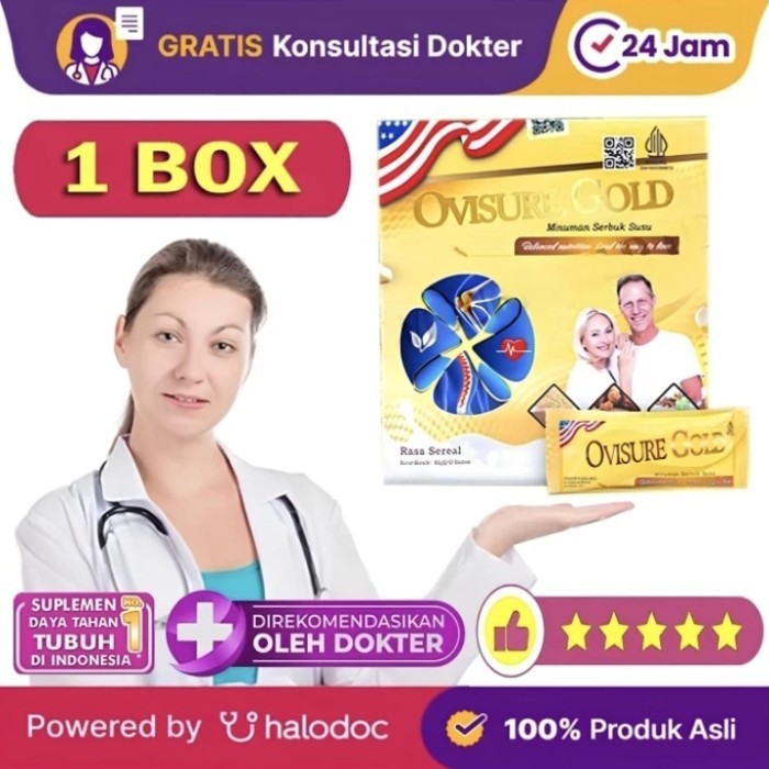

[[Promo]]BEST SELLER Susu Ovisure Gold Asli Original – Atasi Nyeri Sendi & Tulang Rapuh