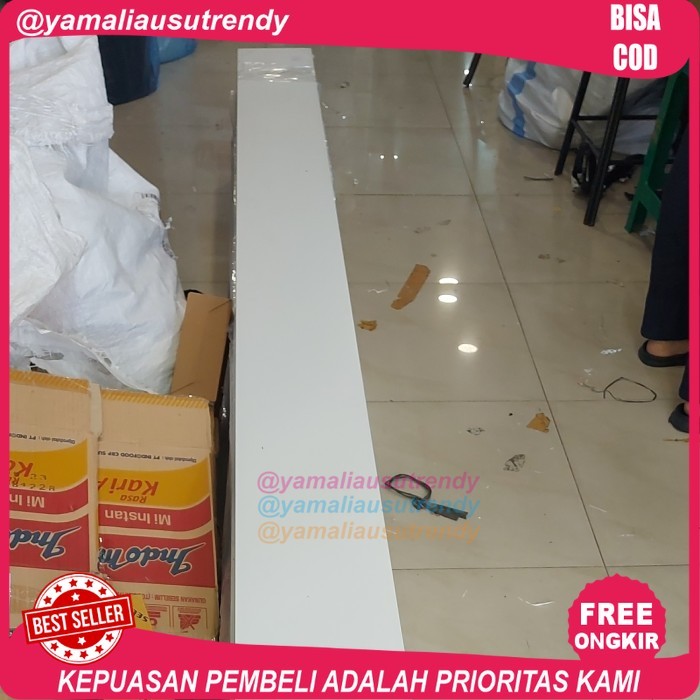 Free Ongkir trunking kabel Duct Putih 100 x 200 mm +tutup pvc