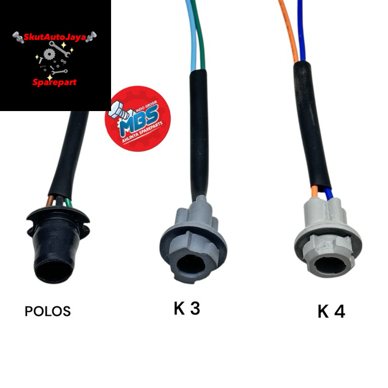 cod Socket Cable Bohlam T10 - Soket Kabel Rumah Lampu Sein Sen Senja Motor Mobil ori