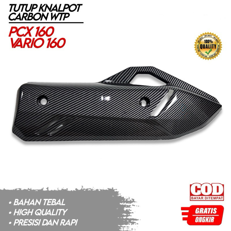 Cover Knalpot Carbon Vario 160 Pcx 160 Gratis Baut Tameng Knalpot Vario Pcx 160 trinity termurah