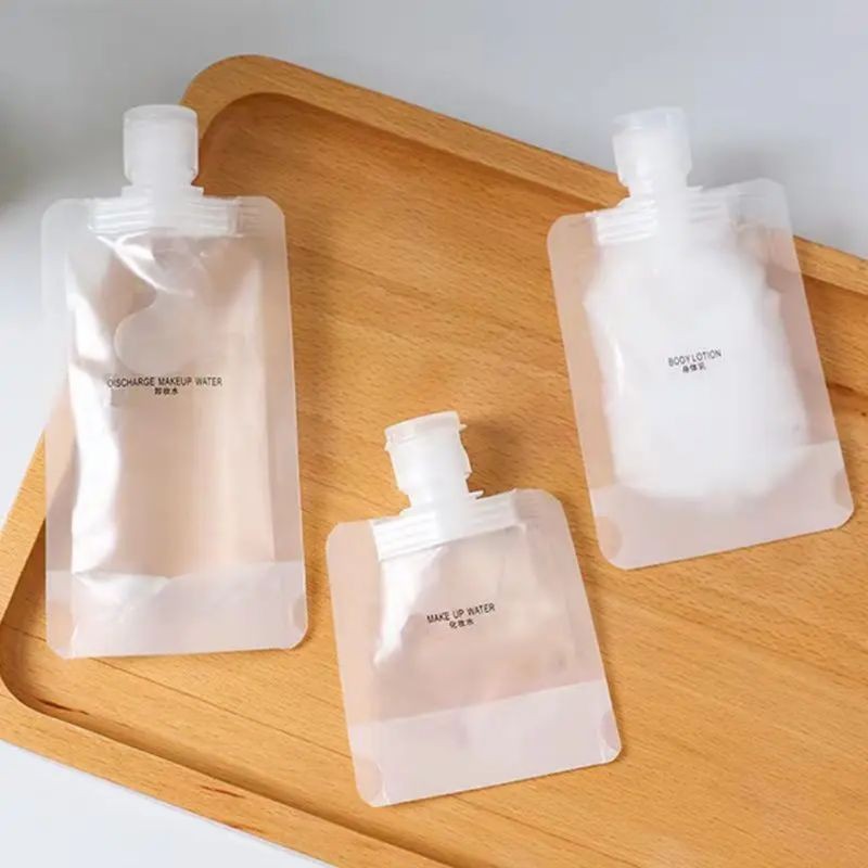 BOTOL SABUN CAIR REFILL TRAVEL POUCH TRANSPARAN SABUN 50ml KEMASAN PLASTIK | POUCH SABUN SHAMPOO KEM