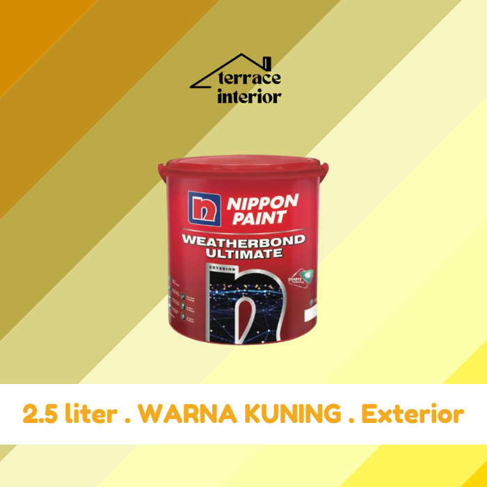 Cat Tembok Nippon Paint Ultimate Warna Kuning 2.5 L