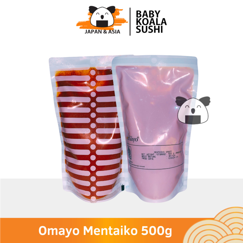 

EXP. 11/2025 OMAYO Mentaiko Sauce 500 g Halal | Biang Saus Mentaiko