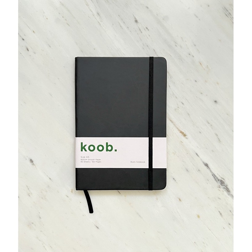 

A501 Koob. Notebook A5 Buku Tulis Polos / Plain Agenda Jurnal Diary - Hitam