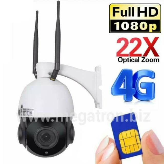 4G GSM CCTV Camera PTZ 22x Zoom - Weatherproof - Support All Operator