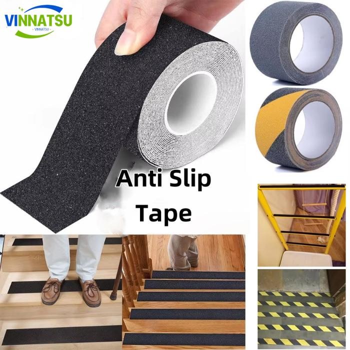 

Promo [Vinnatsu]5M Lakban Anti Slip Tape /Anti-skid Warning Tape Lantai Kamar Mandi Tangga Pita Peringatan Berperekat Tahan Air - Black, 25mm*5m terlaris