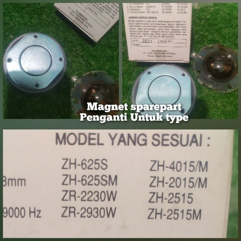 Magnet sparepart corong speaker ZH625ZH4015 ZH2015 ZH2515