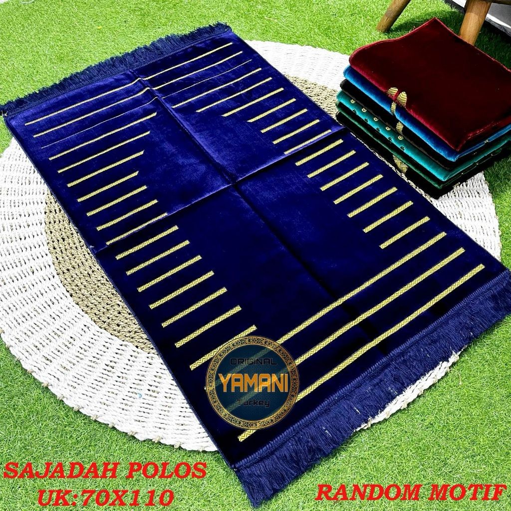 CADELAX_SHOP Sajadah Turkey Turkiye Motif Polos Dewasa Premium Sajadah Turki