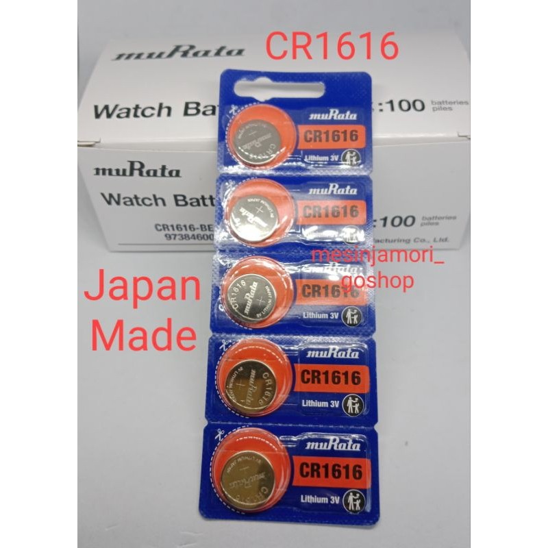 Baterai CR1616 Murata CR1616 CR 1616 Japan Original