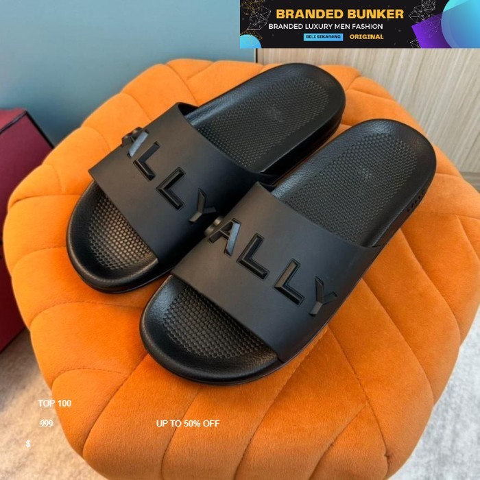 SANDAL PRIA SLIP-ON BAHAN KULIT IMPORT / SANDAL CASUAL PRIA BRANDED HIGH QUALITY / SENDAL PRIA BRAND