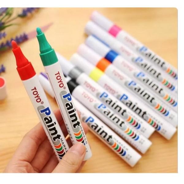 

Spidol Ban Mobil Motor TOYO Karet Car Tyre Paint Marker Toyo Permanen - Putih