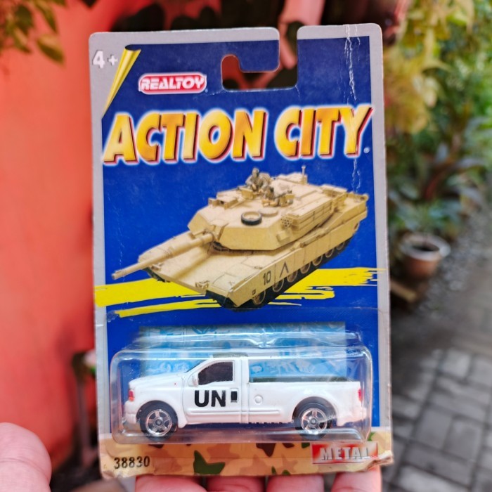 Realtoy Action City Ford F-Series Pick-up UN United Nation Military Miniatur Mainan Diecast
