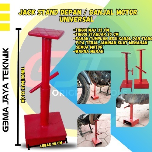 Jack stand penyangga Ganjal Mesin Motor Matic Bebek Sport Dongkrak Depan Motor TERMURAH